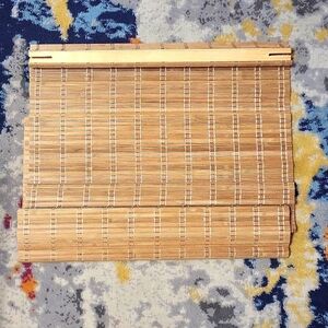 Radiance Cordless Cocoa  Bamboo Roman Shade, 23 in. W x 64 in. L